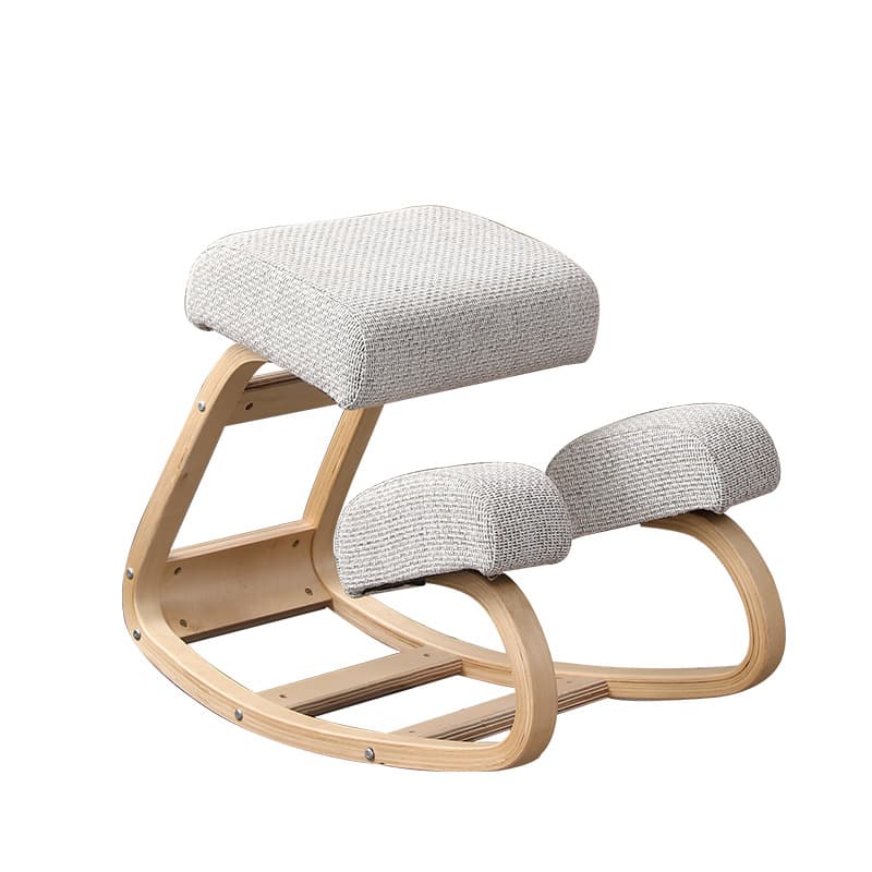Sitting with healthy aligned posture in an ergonomic chair