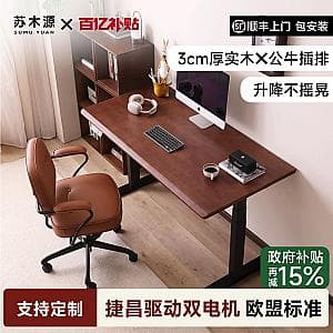 Solid Wood Electric Standing Desk