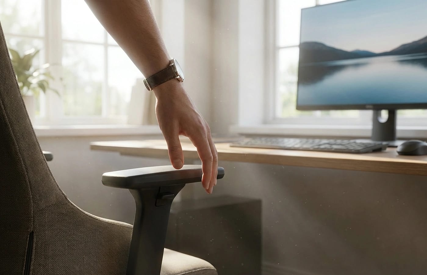 Adjusting an ergonomic chair to fit the body