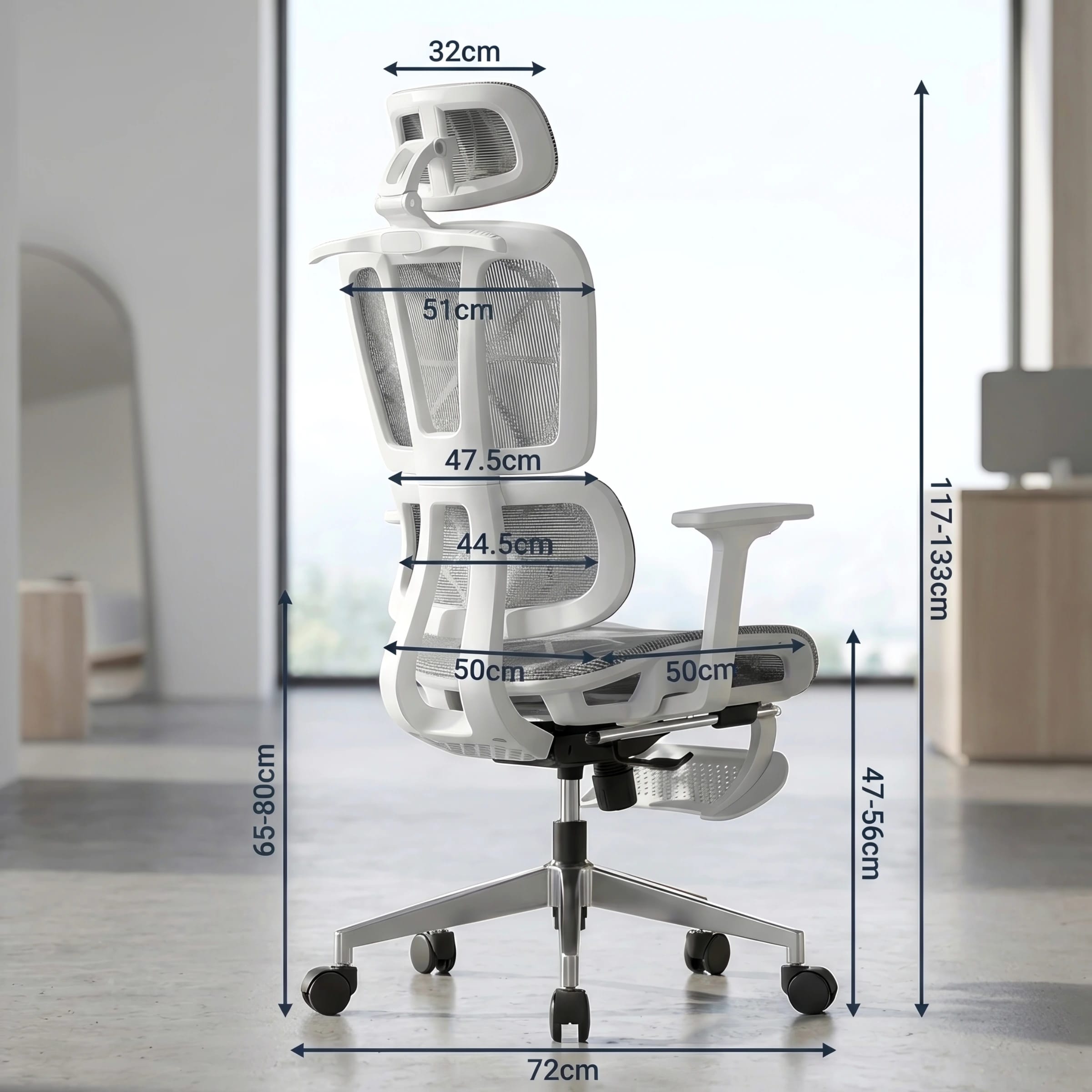 Seat-depth and sizing that let you sit level