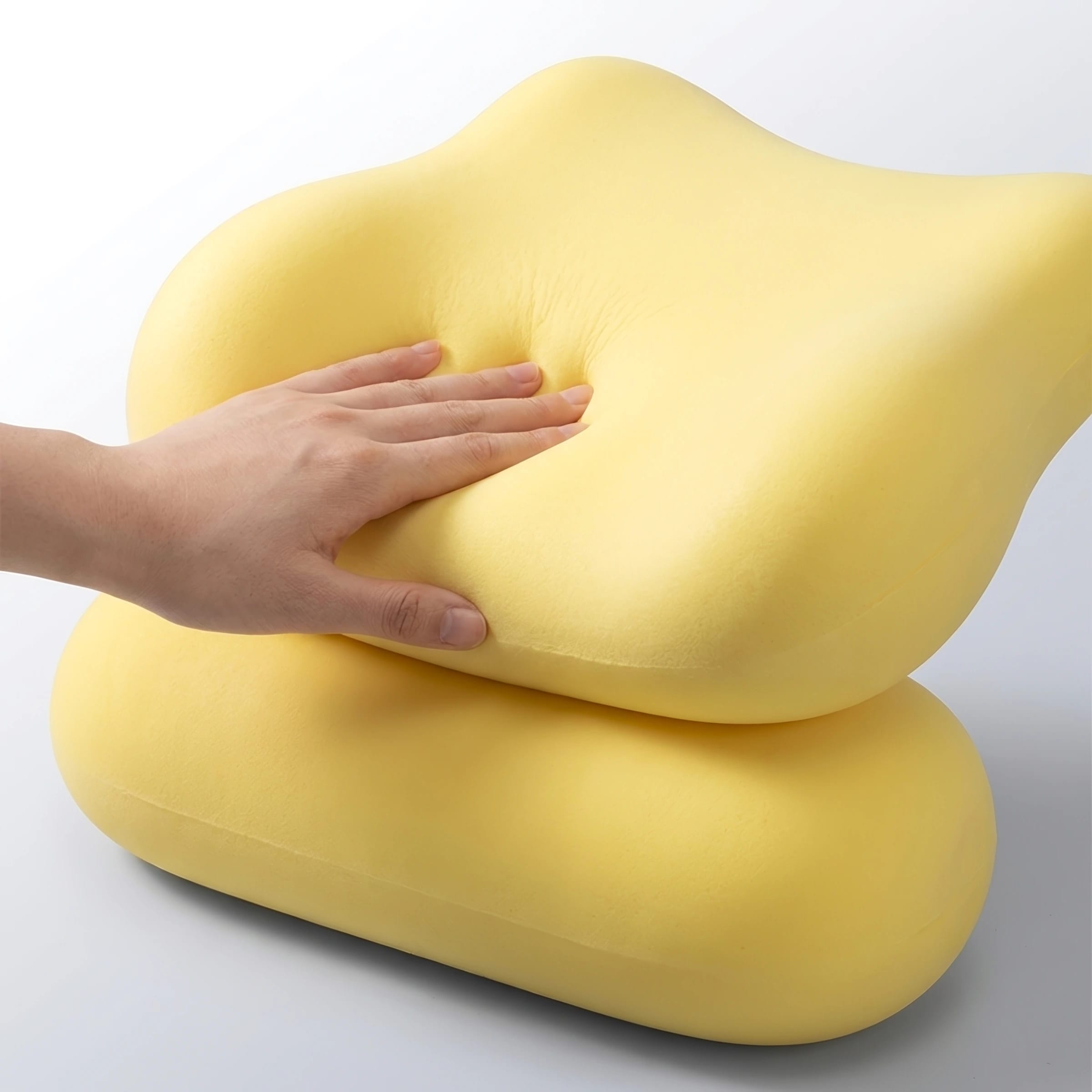 Close-up of ERGOLA high-density memory foam material