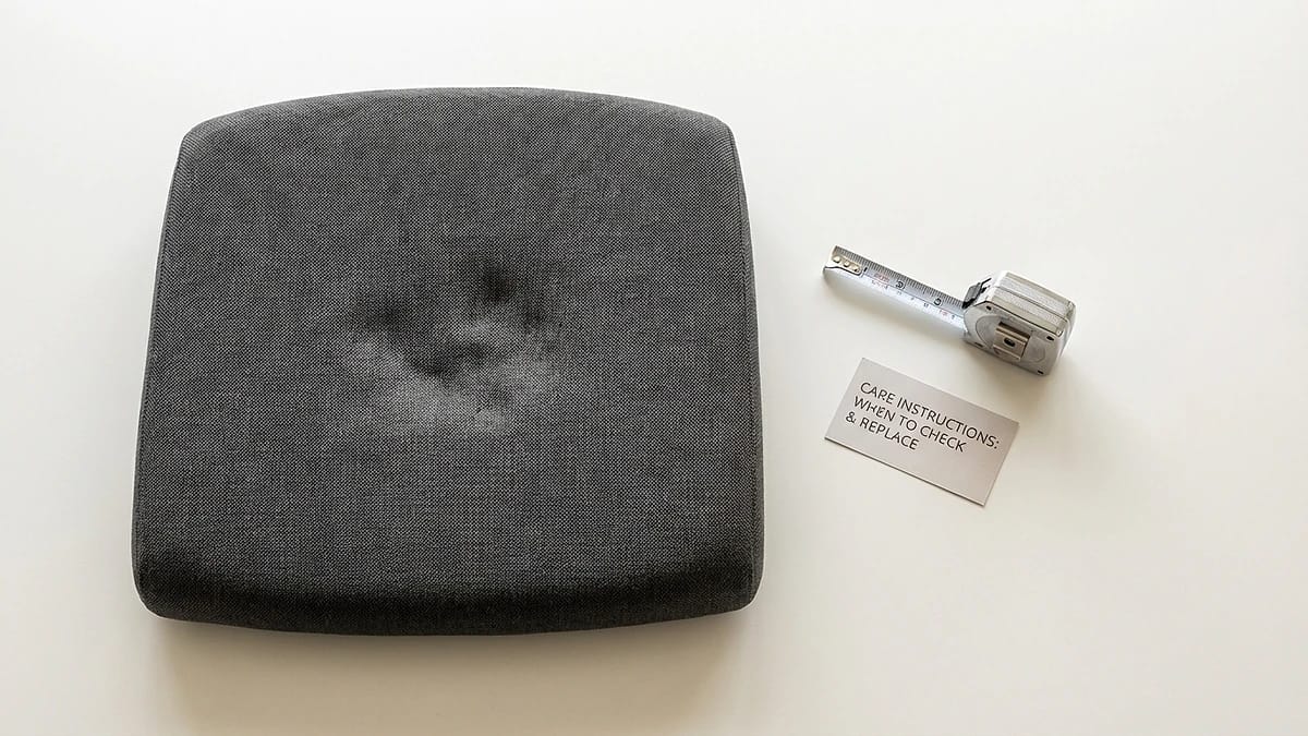 Cushion care and replacement schedule