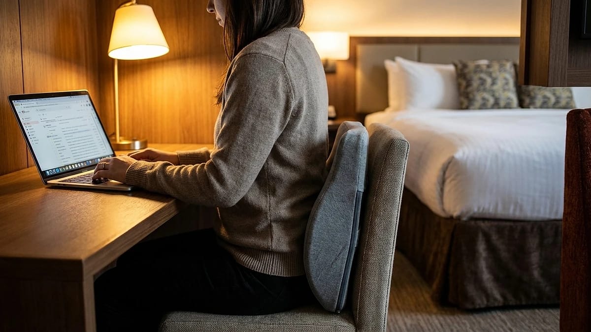 Hotel workspace setup