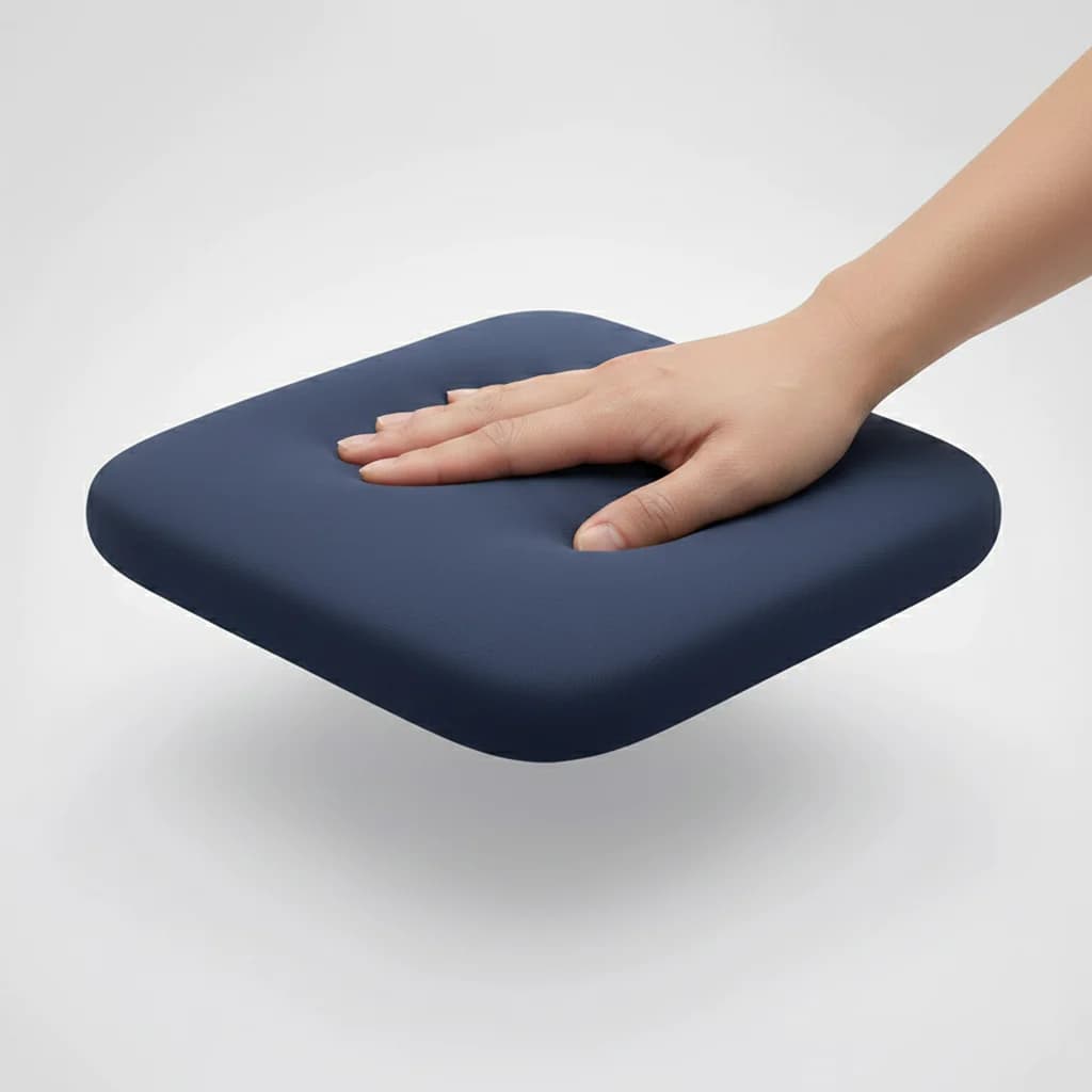High-density memory foam profile of the seat cushion