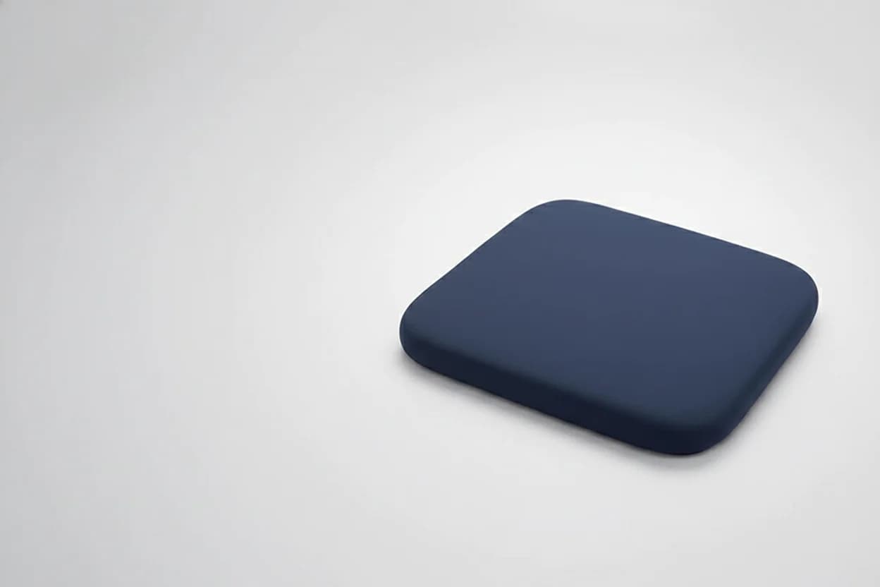 Memory foam seat cushion shown from the front